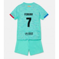 Camisa de time de futebol Barcelona Ferran Torres #7 Replicas 3º Equipamento Infantil 2023-24 Manga Curta (+ Calças curtas)